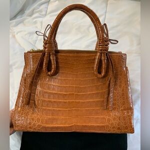 Nancy Gonzalez Medium Knots Crocodile Bag
